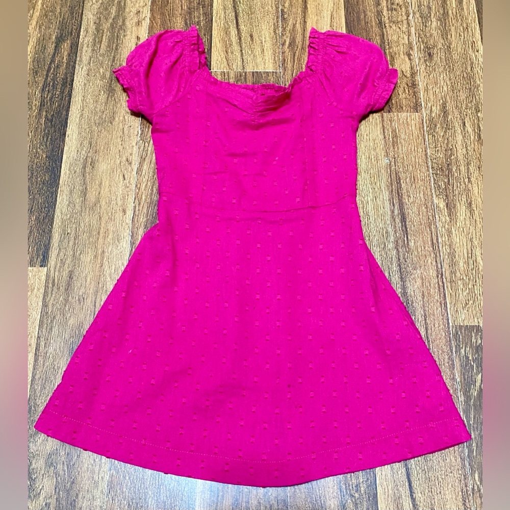 Swiss dot mini dress